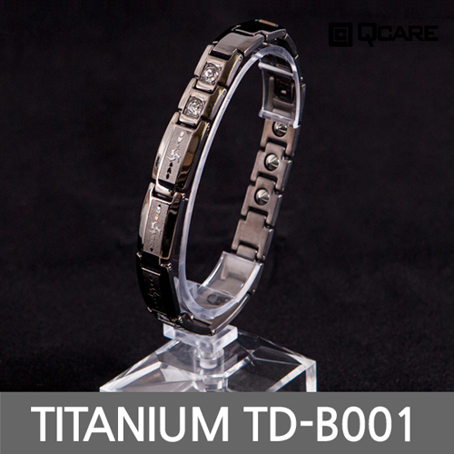 사노피아 티타늄 게르마늄 자석 팔찌 TD-B001 (다크그레이)