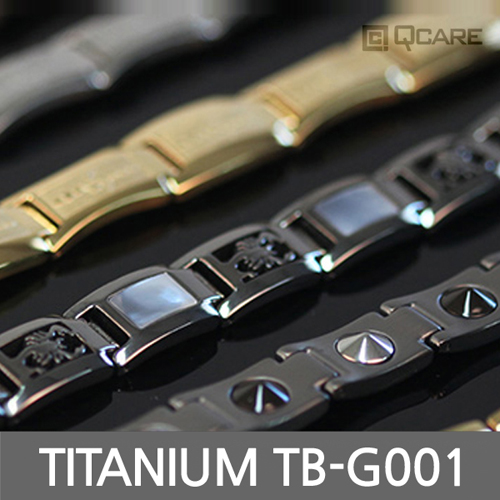 사노피아 티타늄 게르마늄 자석 팔찌 TB-G001 (골드)