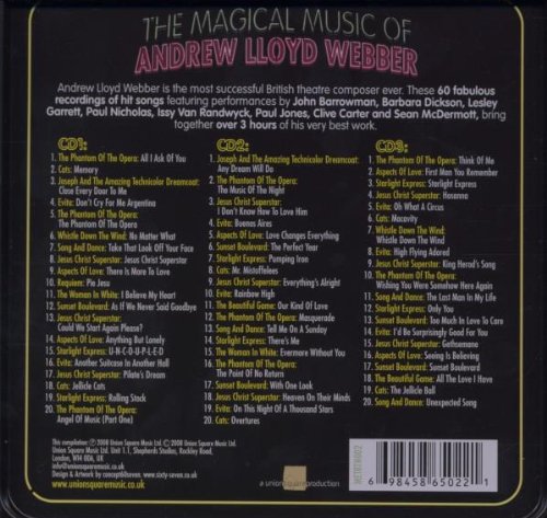 앤드류 로이드 웨버 뮤지컬 음악 모음집 (The Magical Music Of Andrew Lloyd Webber) [3CD]