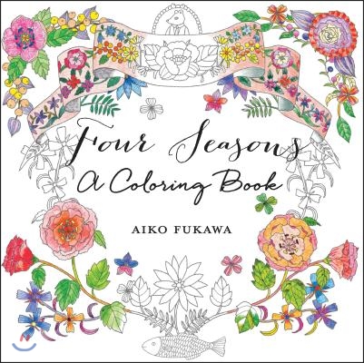 Four Seasons: A Coloring Book