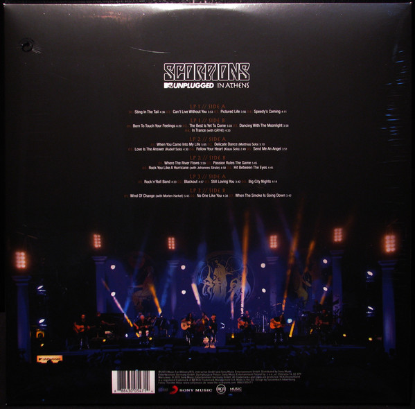 Scorpions (스콜피언스) - MTV Unplugged in Athens (MTV 언플러그드) [3LP]