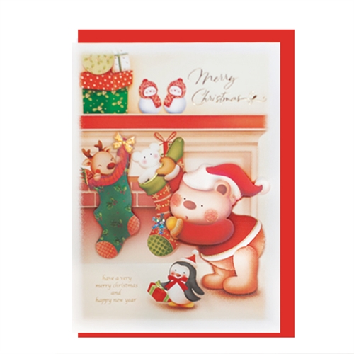 FS204-1 크리스마스카드,트리카드,산타카드,성탄절,미니카드,루돌프,카드