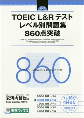 TOEIC L&Rテストレベル 860点