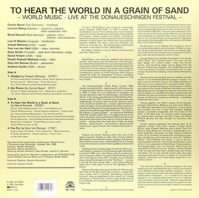 World Music with Andrew Cyrille - To Hear The World In A Garden Of Sand [LP]