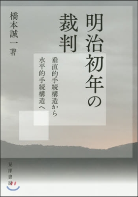 明治初年の裁判－垂直的手續構造から水平的