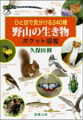 ひと目で見分ける340種野山の生き物ポケ