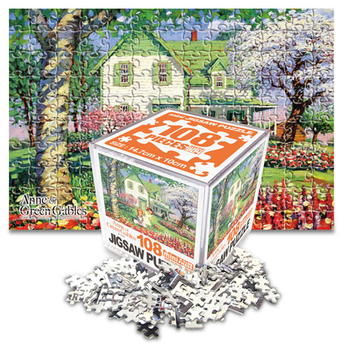 빨강머리앤 미니큐브 직소퍼즐 108pcs 꽃나들이