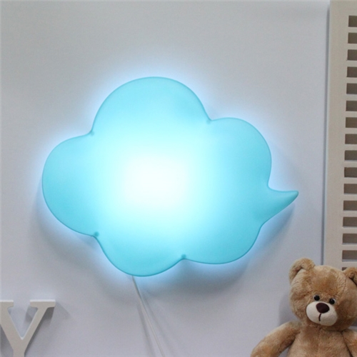 [LAMPDA] LED형 구름모양 벽등(블루) - 벽등종류:③LED형(on/off 스위치)