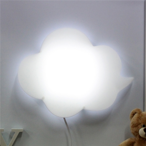 [LAMPDA] LED형 구름모양 벽등(화이트) - 벽등종류:③LED형(on/off 스위치)