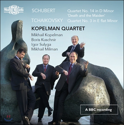 Kopelman Quartet 슈베르트: 현악사중주 14번 &#39;죽음과 소녀&#39; / 차이코프스키: 사중주 3번  (Schubert / Tchaikovsky: String Quartet &#39;Death and the Maiden&#39;, Quartet Op.30) 코펠만 콰르텟