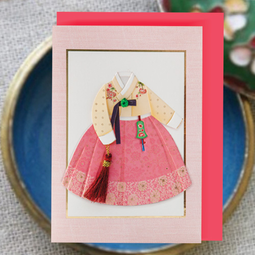 아동FT216(6종한세트) 프롬앤투 비단한복 연하장 감사카드 전통카드 축하카드 생일카드