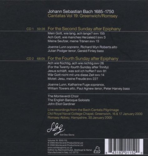 John Eliot Gardiner 바흐: 칸타타 19집 - 존 엘리엇 가디너 (J.S. Bach: Cantatas Vol.19)