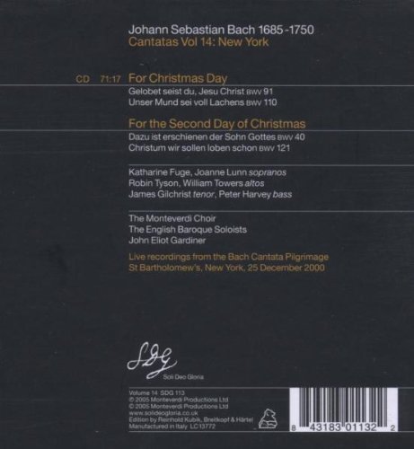 John Eliot Gardiner 바흐: 칸타타 14집 - 존 엘리엇 가디너 (J.S. Bach: Cantatas Vol.14)