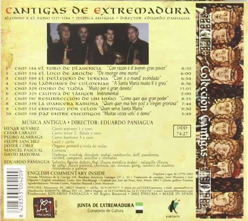 Musica Antigua 알폰소 10세: 에스트레마두라의 칸티가 (Alfonso X el Sabio: Cantigas de Extremadura) 무지카 안티구아