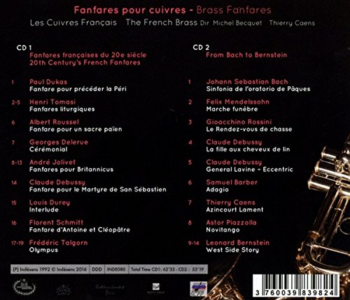 Les Cuivres Francais 브라스 팡파레 - 20세기 프랑스 팡파르 / 바흐에서 번스타인까지 (Fanfares pour Cuivres - Brass Fanfares) 미셸 베케, 레 퀴브르 프랑세