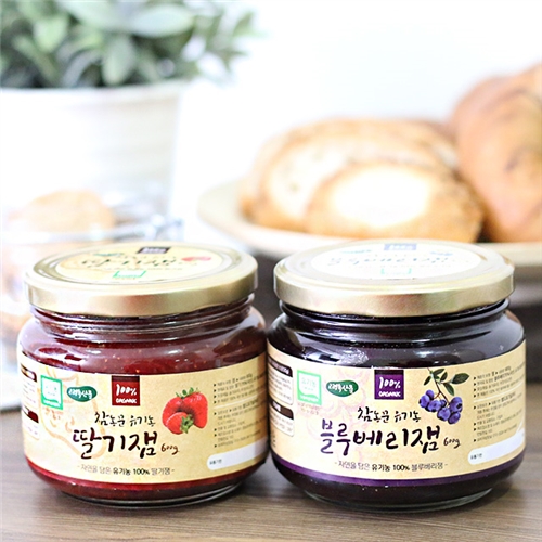 [산지직송]국내산 딸기로 만든 유기농 딸기잼 580g