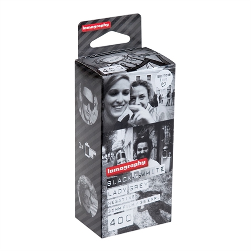 로모그래피 35mm 레이디그레이 흑백 ISO400 필름 - 3롤 1팩