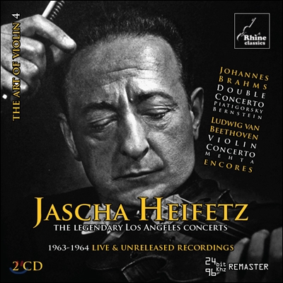 Jascha Heifetz 야샤 하이페츠의 1963-64년 전설적인 LA 콘서트 - 브람스: 이중 협주곡 / 베토벤: 바이올린 협주곡 (The Legendary Los Angeles Concerts - Brahms / Beethoven: Concertos)