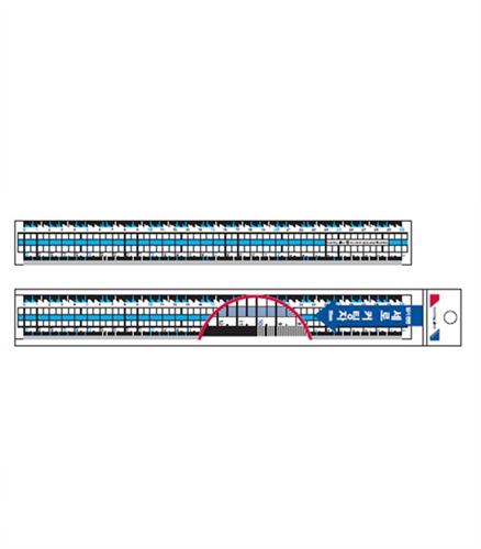 [모닝글로리] 2500 읽기편한 세로커팅자 (30cm)400개묶음 주