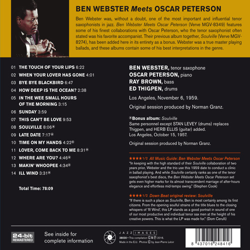 Ben Webster - Meets Oscar Peterson (벤 웹스터 & 오스카 피터슨)