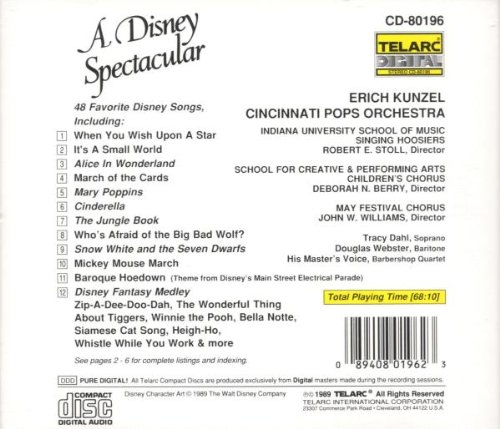 Erich Kunzel 디즈니 스펙타큘러 - 에리히 쿤젤, 신시내티 팝스 오케스트라 (A Disney Spectacular)
