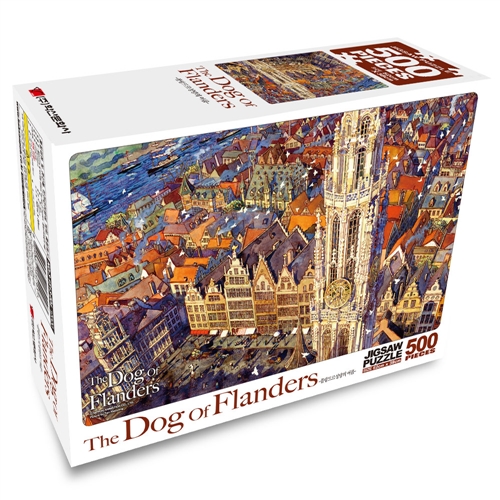 플란다스의개 퍼즐 500피스 플랑드르성당의 여름 직소퍼즐 액자
