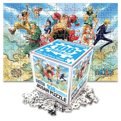 원피스 퍼즐 108피스 미니큐브 세계를향하여 직소퍼즐 액자
