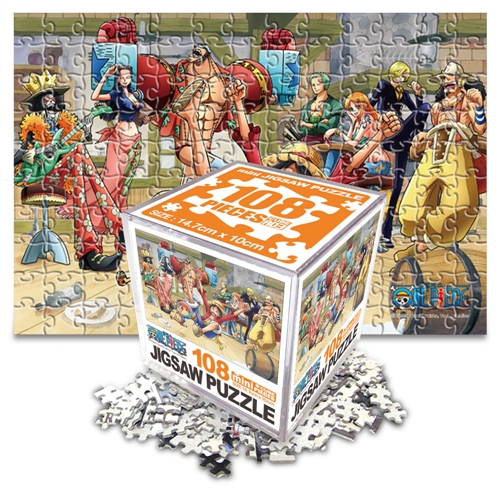 원피스 퍼즐 108피스 미니 큐브 파티타임 직소퍼즐 액자