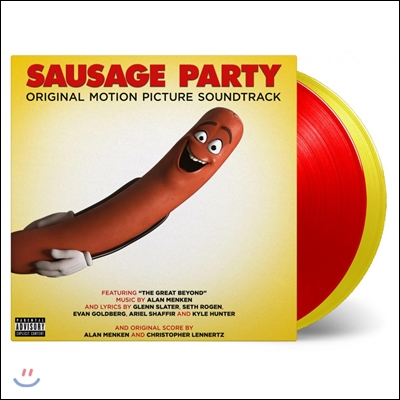 소시지 파티 영화음악 (Sausage Party OST - Music by Alan Menken & Christopher Lennertz 알란 멘켄, 크리스토퍼 레너츠) [레드 & 머스타드 컬러 디스크 2LP]