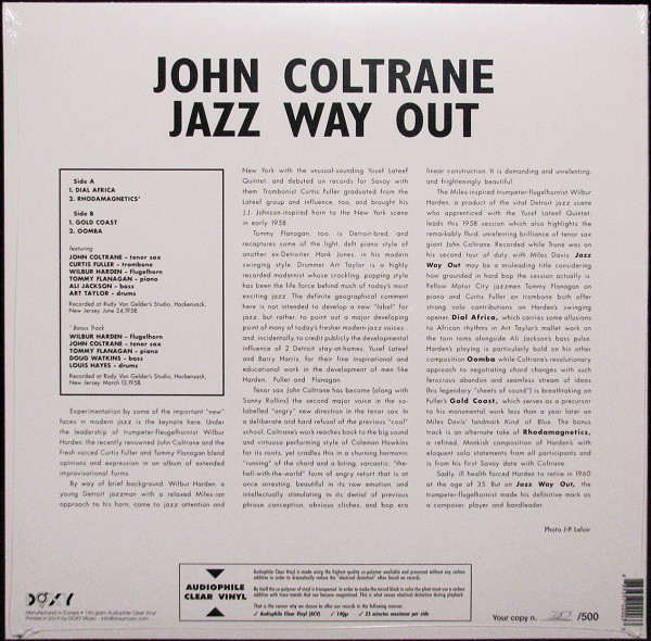 John Coltrane (존 콜트레인) - Jazz Way Out [클리어 LP]