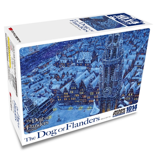 플란다스의개 퍼즐 1014피스 플랑드르성당의 겨울 직소퍼즐 액자