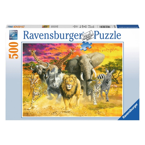 퍼즐 500피스 아프리카동물 라벤스부르거 직소퍼즐