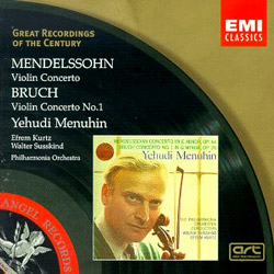 [수입] Mendelssohn & Bruch : Violin Concertos : MenuhinㆍKurtzㆍSusskind 멘델스존 / 브루흐 : 바이올린 협주곡