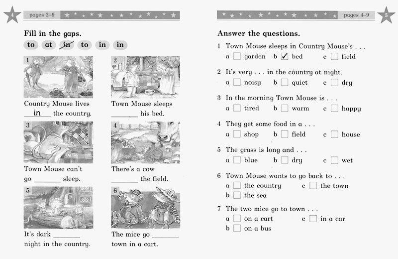 Classic Tales Beginner Level 2 : The Town Mouse and the Country Mouse :Activity Book