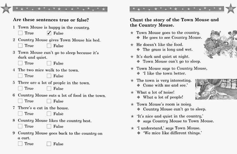 Classic Tales Beginner Level 2 : The Town Mouse and the Country Mouse :Activity Book