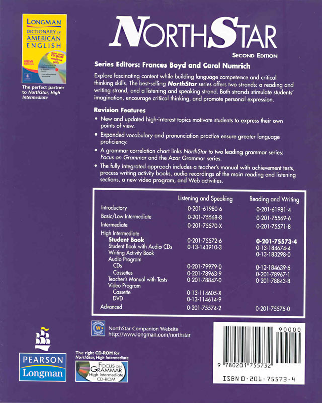 Northstar Reading and Writing, High Intermediate : Student Book