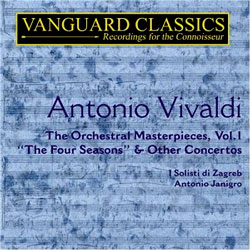 Vivaldi : Orchestral Masterpieces Vol.1 - The Four Seasons : Antonio JanigroㆍI Solisti di Zagreb