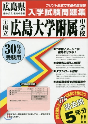 平30 國立廣島大學附屬中學校