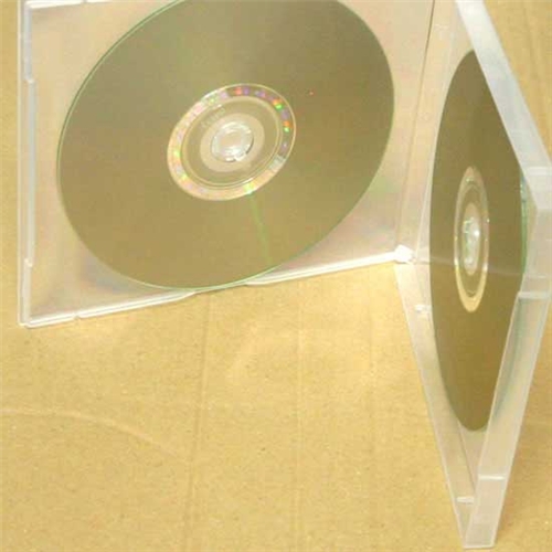 [CD/DVD 보관 CASE] 2P 쥬얼 투명연질 케이스 100장 도서관납품/표지삽입가능/사무자료보관/10mm