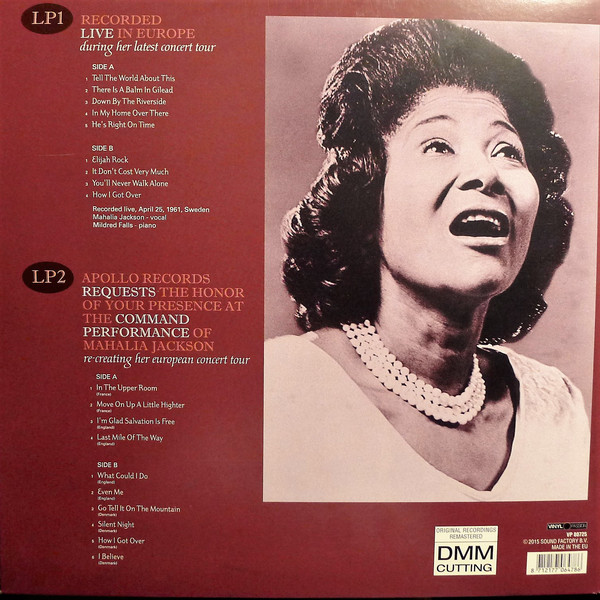 Mahalia Jackson (마할리아 잭슨) - Recorded Live In Europe During Her Latest Concert Tour, Command Performance [2LP]