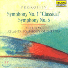 Yoel Levi - Prokofiev : Symphony No.1 &#39;Classical&#39; &amp; No.5 (수입/미개봉/cd80289)