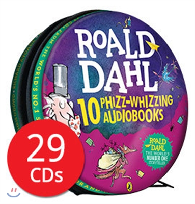 로알드달 오디오북 10종 세트 (영국판) : Roald Dahl : 10 Phizz-whizzing Audiobooks, 29 CD Collection