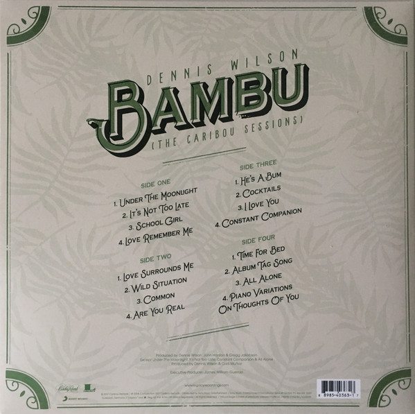Dennis Wilson (데니스 윌슨) - Bambu: The Caribou Sessions [2LP]