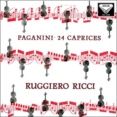 Ruggiero Ricci 파가니니: 24개의 카프리스 - 루지에로 리치 (Paganini: 24 Caprices) [2 LP]