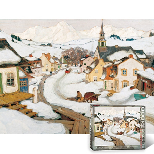 1000조각 직소퍼즐▶ 로렌시아 마을의 겨울풍경 (EU6000-7183)