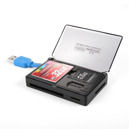 NEXT-9708U3 메모리 수납형 USB3.0 카드리더기/메모리카드 수납공간 지원/CF,SDHC,MicroSD 지원/5Gbps