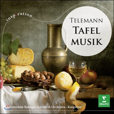 Ton Koopman 텔레만 베스트 - 타펠무지크 (Telemann: Tafelmusik) 암스테르담 바로크 솔로이스츠 &amp; 오케스트라, 톤 쿠프만