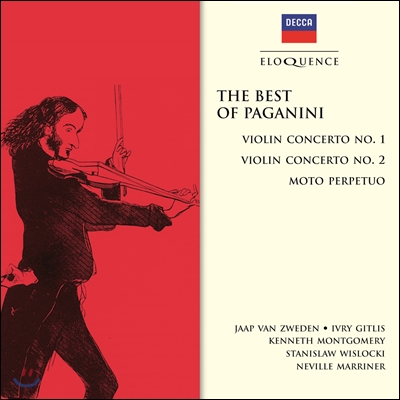 Neville Marriner / Jaap van Zweden 파가니니 : 바이올린 협주곡 1번, 2번, 무궁동 (The Best of Paganini: Violin Concerto Nos. 1, 2 & Moto Perpetuo) 얍 반 츠베덴, 이브리 기틀리스, 네빌 마리너