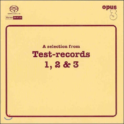 A Selection From Test-Records 1, 2 &amp; 3 (Opus3 테스트 샘플러 1-3 셀렉션)