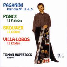 Tilman Hoppstock - Paganini, Ponce : Work for Guitar (수입/미개봉/51gx4100)